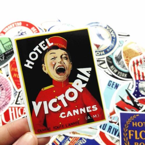 55 Retro Vintage altmodischer Stil Gepäckkoffer Reise Geschenk Aufkleber - Bild 8 von 11