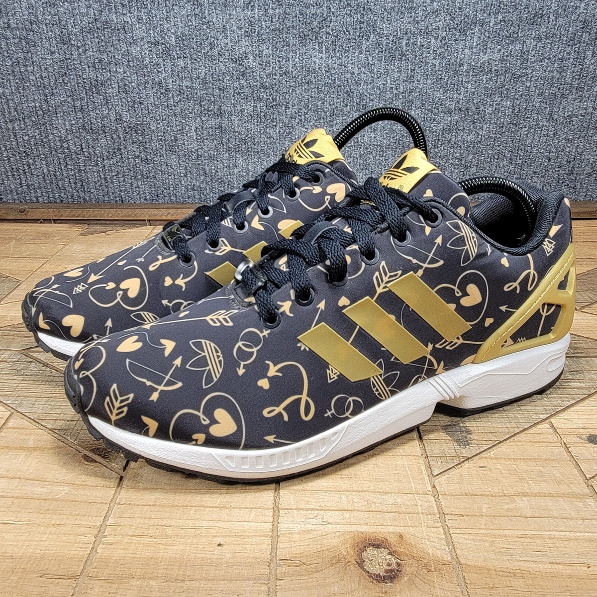 Adidas zx flux black gold womens 2025 Adidas zx flux black gold womens 2025