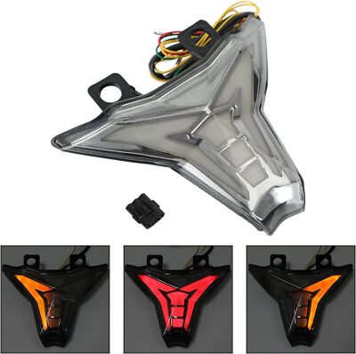 Smoked Integrated LED Tail Light Turn Signal For Kawasaki Ninja ZX