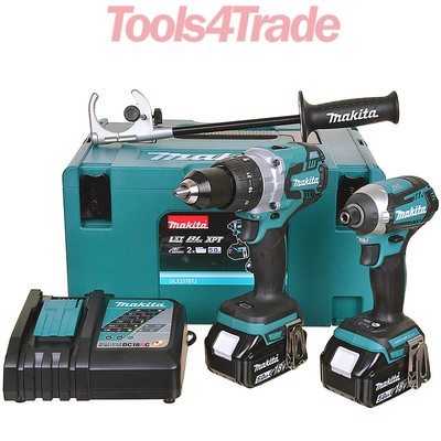 Makita DLX2176TJ 18V 2 Piece Brushless Kit 2 x 5.0Ah Batteries \u0026 Charger in  Case | eBay