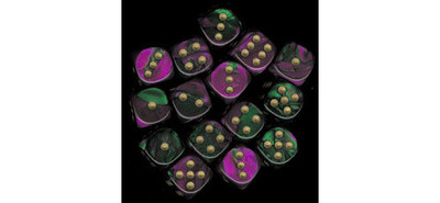 12 12MM CHX26834 Green-Purple/GOLD D6 DICE WARHAMMER 40K