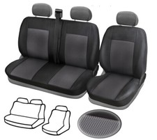 1+2 Set Sitzbezüge Schonbezüge Polyester für VW Transporter T5 2003-2015 Premium