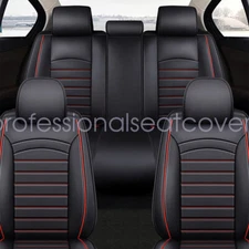 For Chevy Silverado 2007-23 5-Seat Full Set Leather Car Seat Covers Front & Rear