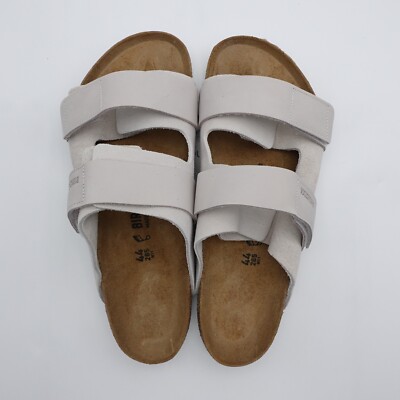 Birkenstock Uji Nubuck Suede Leather Sandal 1024800 White Size 11