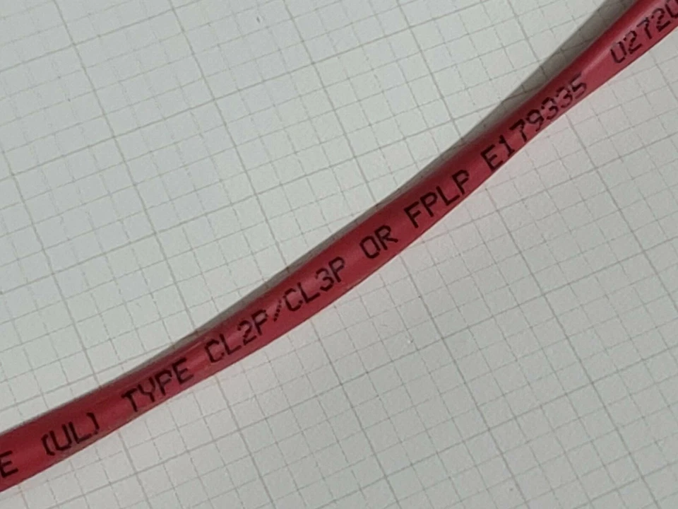 Cable Digital Avanzado 981202 12/2C Pleno Sólido Alarma de Incendio Cable Rojo/50 pies Foto 3 de 4