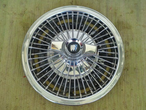 65 66 67 Buick Wire Spinner 14" HUB CAPS Set of 4 Wheel Covers 1965 1966 1967 - Picture 4 of 6