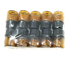 10 New Essential Oil Bottles Honey Amber Glass W/plastic Drop Top
