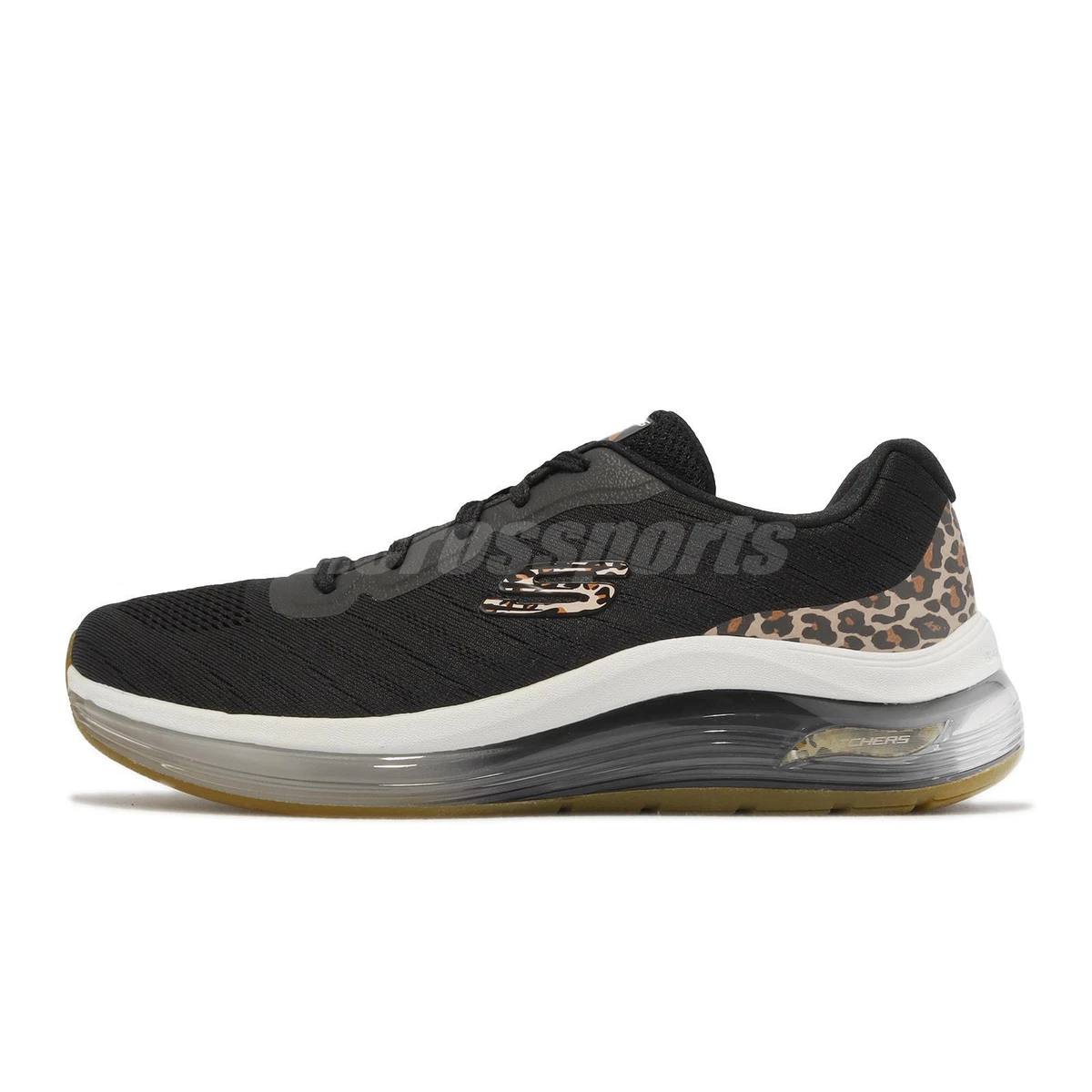 Skechers Arch Element Air Black Leopard Gum Women Shoes 149846-BLK | eBay