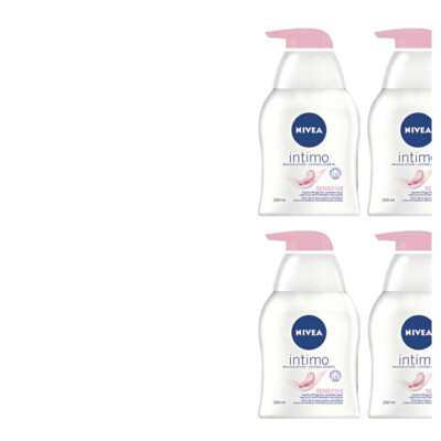 4x250ml Nivea Intimo Waschlotion Intimpflege Sensitive | für sensible Haut
