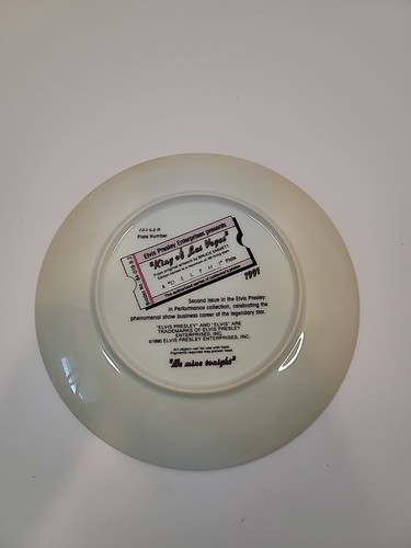 Elvis Presley “King of Las Vegas” 1991 Delphi Collectors Plate Be Mine Tonight - Picture 2 of 4