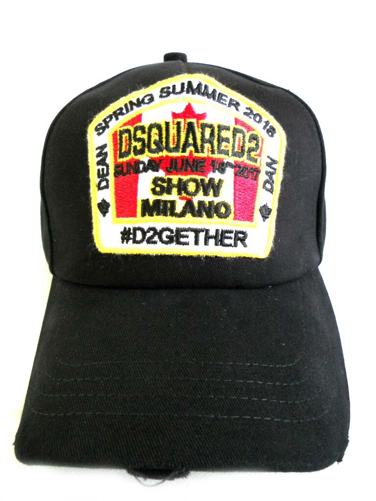 NEW DSQUARED 2 Baseball Cap Black Cap 