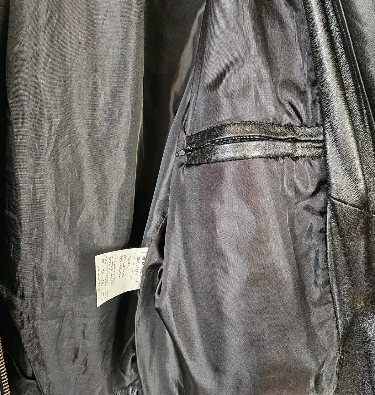 Men Leather Jacket Plain Jane Homme Italy Coat Bon Vivant Spring Clothes  image 10