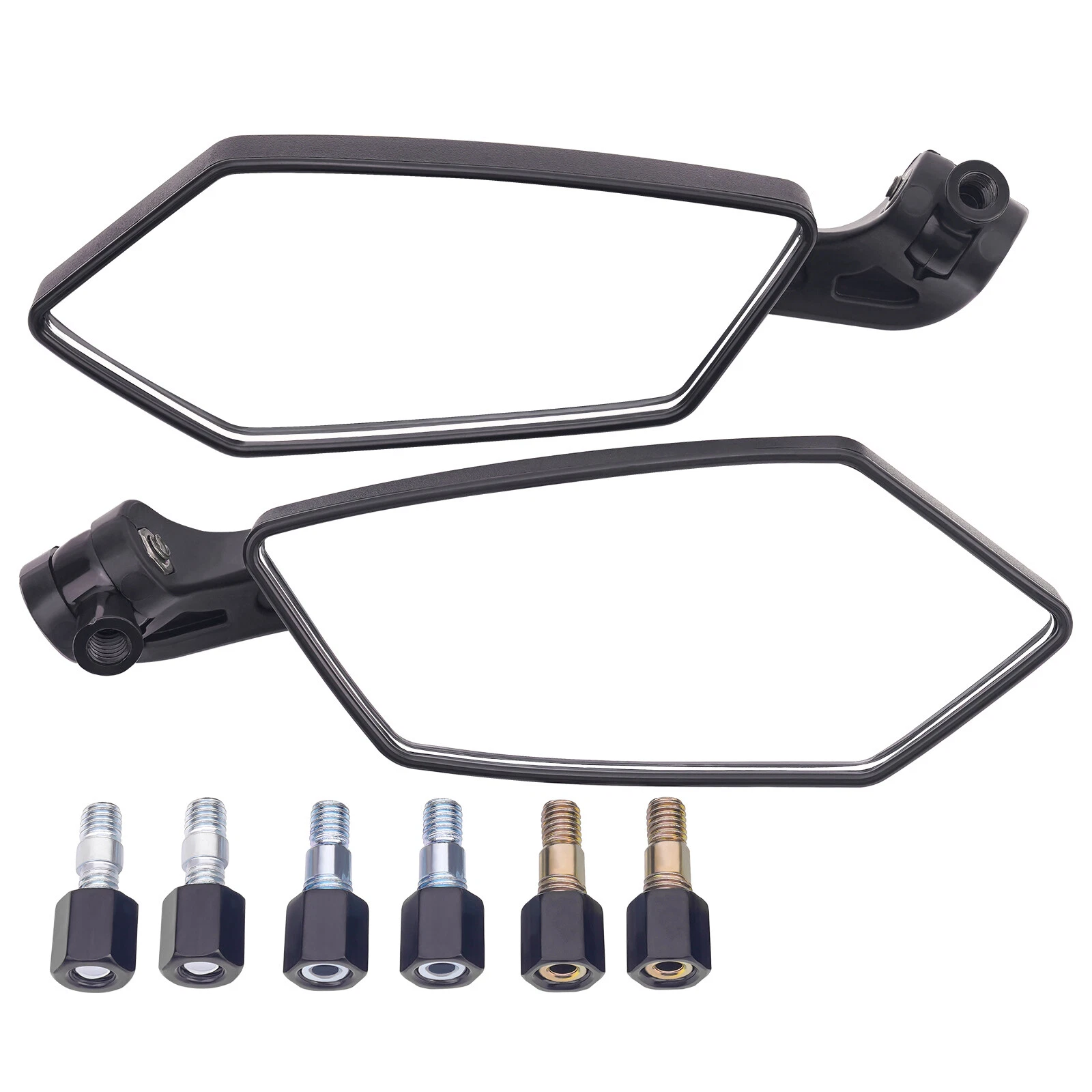 Universal Black Motorcycle Rearview Rear View Side Mirror 8mm 10mm Cruiser ATV
Opens in a new window
