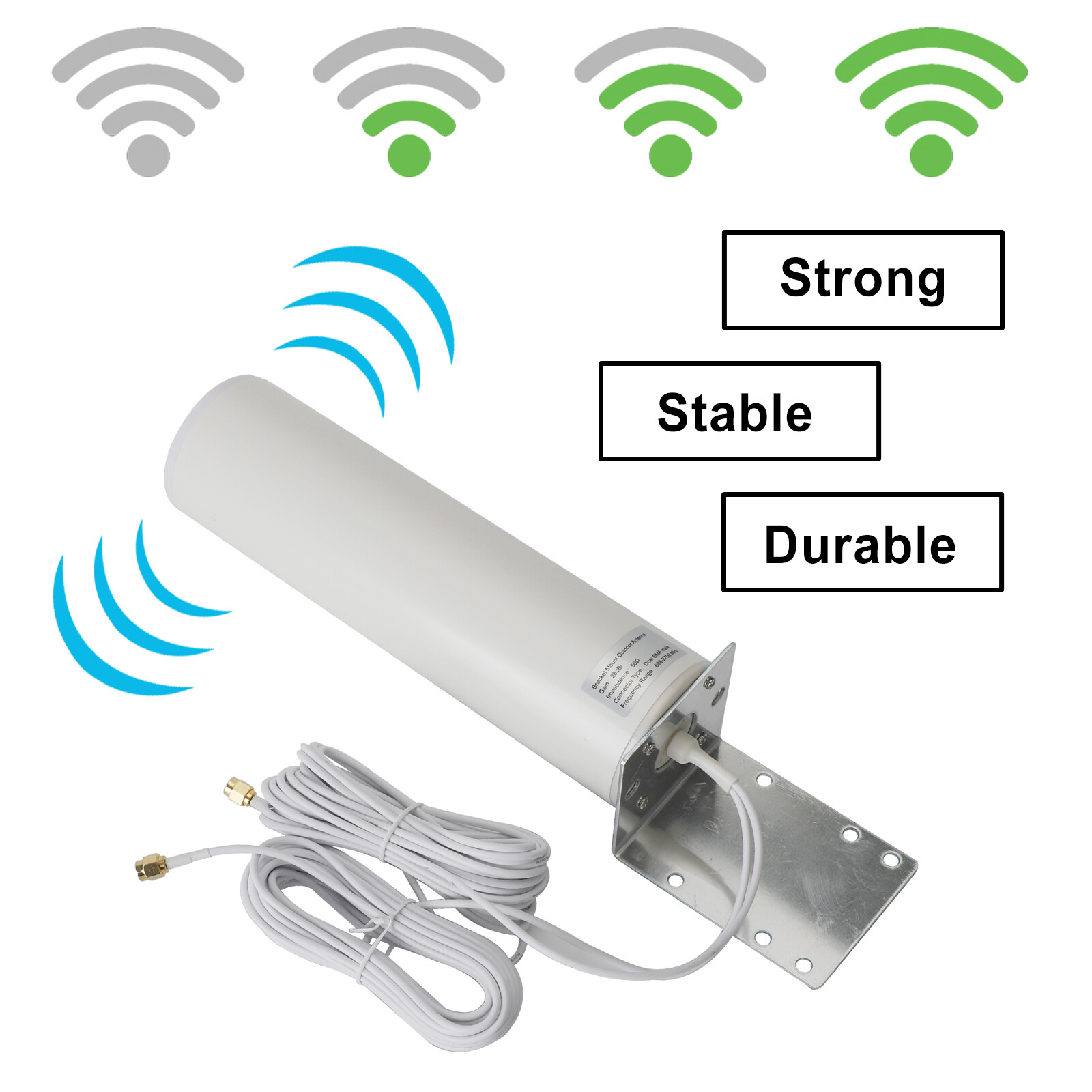 28DBi High Gain External 3G 4G LTE SMA Antenna For MOFI 4500 Cellular