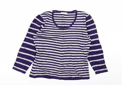 precise Damen Pullover Mehrfarbig Rundhals Viskosemischung Größe S