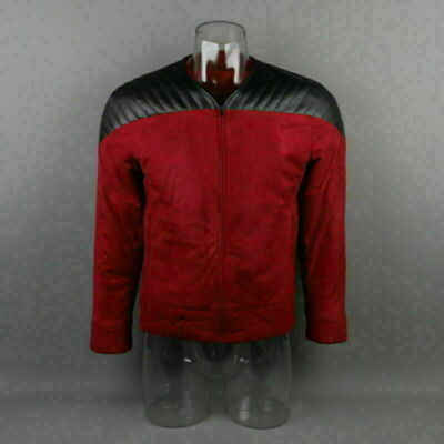 ST The Next Generation Kapitän Picard Duty Uniform TNG Red Jacke Kostüm