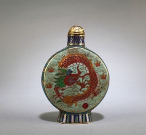 A Cloisonne Snuff Bottle