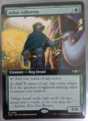 MTG | Arbor Adherent | NM | EN | TDC 0082 | Extended Art