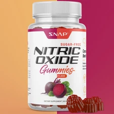 Snap Supplements Nitric Oxide Beet Root Gummies SF Heart Health, Cherry & Peach