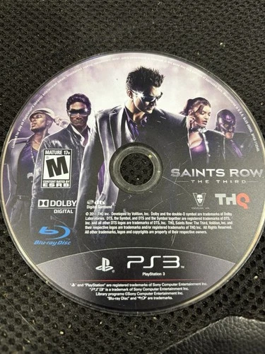 Saints Row: The Third Sony PlayStation 3 PS3 Video Game Deep Silver - DISC ONLY