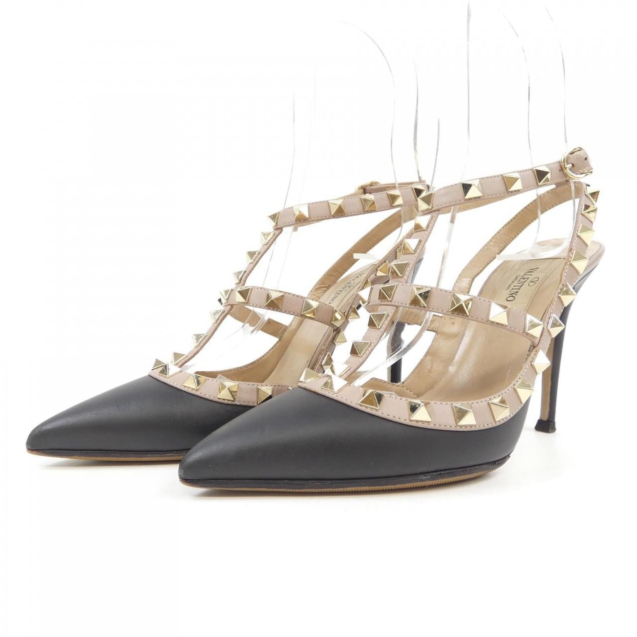 VALENTINO GARAVANI Pumps Women's Size 35 Black Leather thumbnail 3