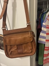 Fossil Vintage Brown Leather Crossbody Purse