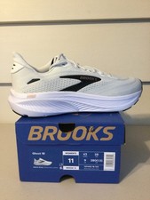 Brooks Ghost 18 White Black Rose Gold Mesh Low Top Sneaker Women 120482 1B 105