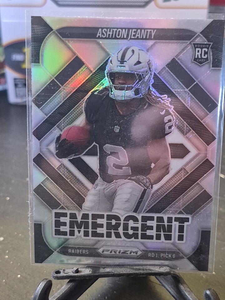 2025 Panini Prizm - Silver Emergent - Ashton Jeanty #10 - Las Vegas Raiders RC