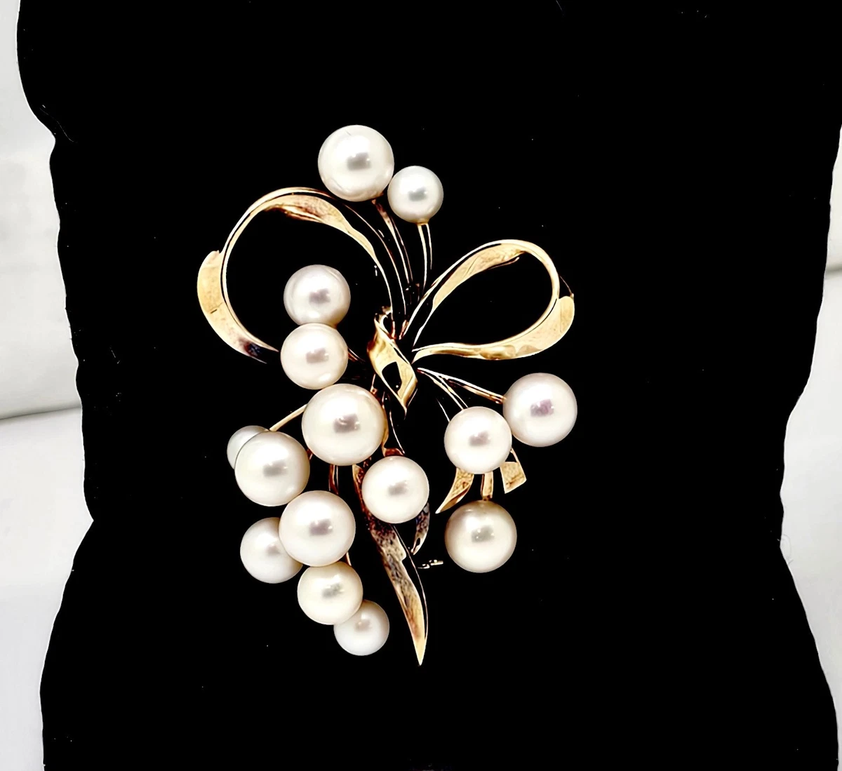 Mikimoto Pearl 14k Yellow Gold Fine Brooches & Pins for sale | eBay