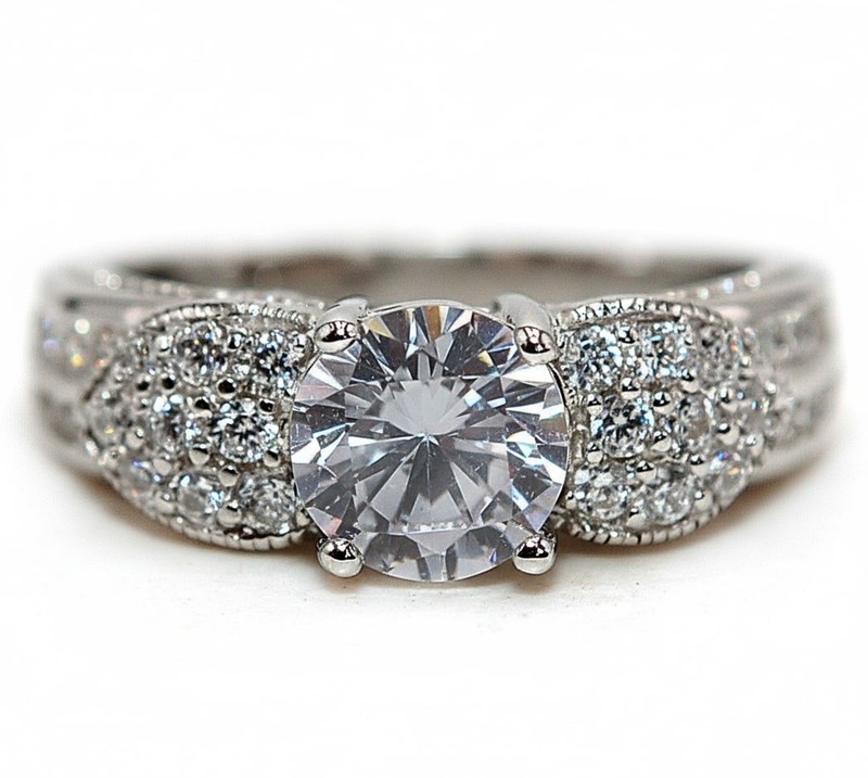 3CT Heat Treated Moissanite 925 Sterling Silver Ring Jewelry Sz 7 MM2-5