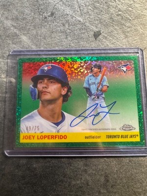 2025 Topps Chrome Platinum Joey Loperfido #CPA-JL Auto Toronto Blue Jays /75