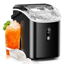 Nugget Ice Maker Countertop, 35.5Lbs/24Hrs Chewable Sonic Ice Machine with Se...