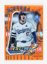 2025 Bowman's Best Best Tek Orange 4/25 Shohei Ohtani #BT-28 tw0