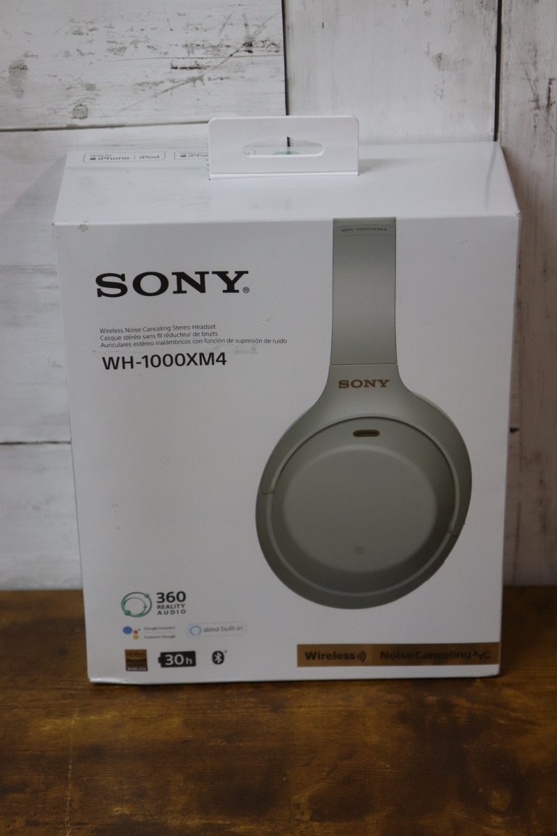 Sony WH-1000XM4 Wireless Over-Ear Headphones- Silver for sale