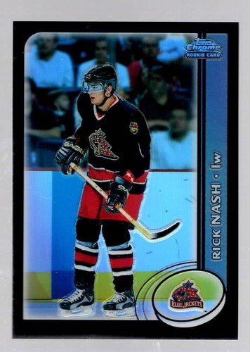 Rick Nash [Black Refractor] #175 2002 Topps Chrome card