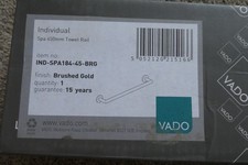 VADO INDIVIDUAL SPA 450mm HANDTUCHSTANGE GEB&Uuml;RSTET GOLD NEU