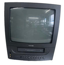 Toshiba MV13JD1 13" CRT TV VCR Combo VHS Player Retro Gaming TV