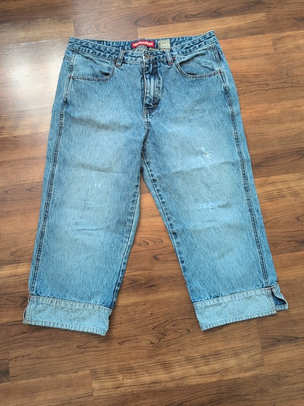 Union Bay Denim Capri Size 13 Vintage Y2K Blue Jeans 100% Cotton