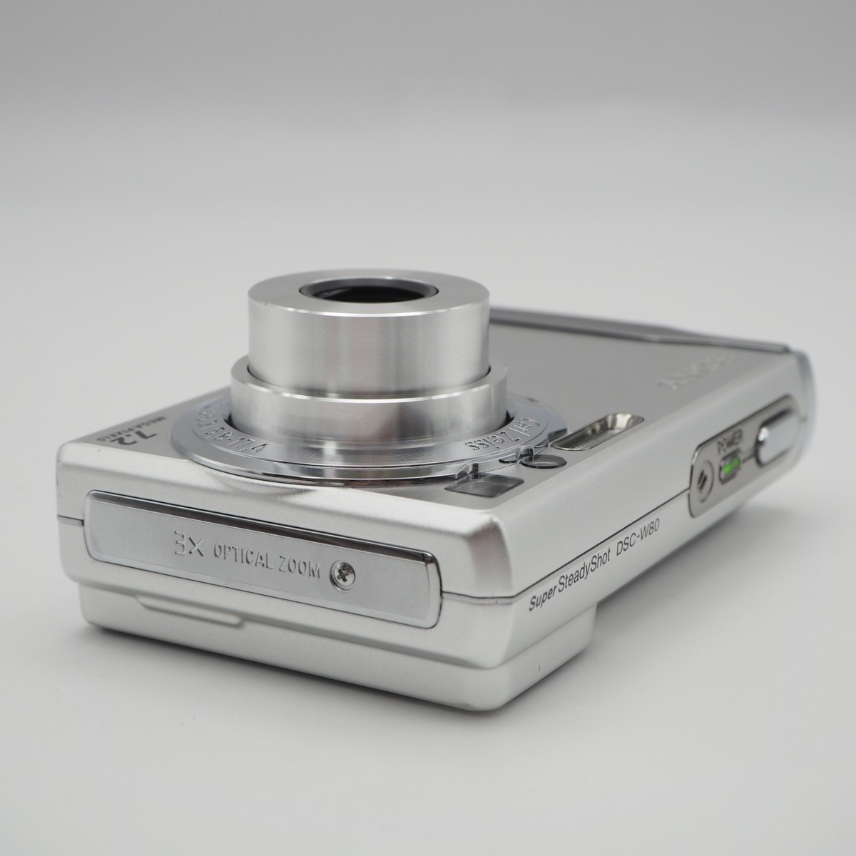 N Mint] Sony Cyber-shot DSC-W80 silver Digital Camera 7.2MP w