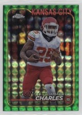 2024 Topps Chrome Green Geometric Refractor /99 Jamaal Charles #95 jc3
