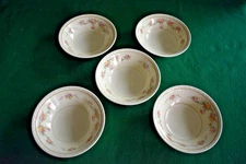 Homer Laughlin Eggshell Georgian Berry/Fruit/Dessert Bowls Set Of 5 -  H47N5