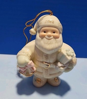 2002 Lenox Annual Holiday Santa Rings in the Holidays Ornament | eBay