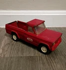 Vintage 1960s Tonka Pressed Steel Red Jeep Pick Up Truck