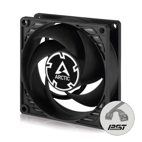 ARCTIC P8 PWM PST 80 mm PWM PST PC Lüfter optimiert für statischen Druck schwarz
