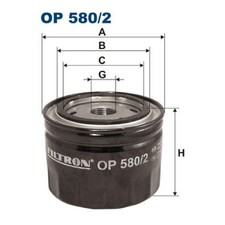 Filtron Ölfilter OP580/2 15400P5TG00 15400PDDE00 15400PDDEOO ERR5542 | 733970