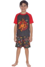 Scooby Doo Big Boys Reeelp S/S Pajama Set XS,4/5 