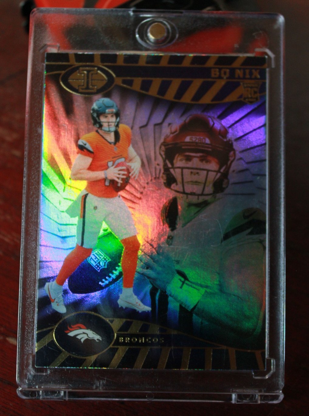 2024 Panini Illusions - Bo Nix #22 Trophy Collection Dots (RC) Denver Broncos