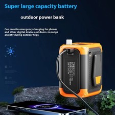 Outdoor Waist Fan Leafless USB Hanging Charging Lighting Function Fast Speed