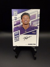 2022 Donruss Elite - Pen Pals Kyle Hamilton #PP-KH Baltimore Ravens RC Auto