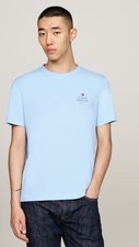 TOMMY HILFIGER LOGO CREW NECK T-SHIRT Light Blue Large Size